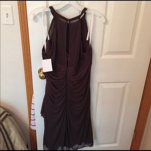 David's Bridal Dresses - Ruffly truffle colored bridal dress David's Bridal Dresses - Ruffly truffle colored bridal dress